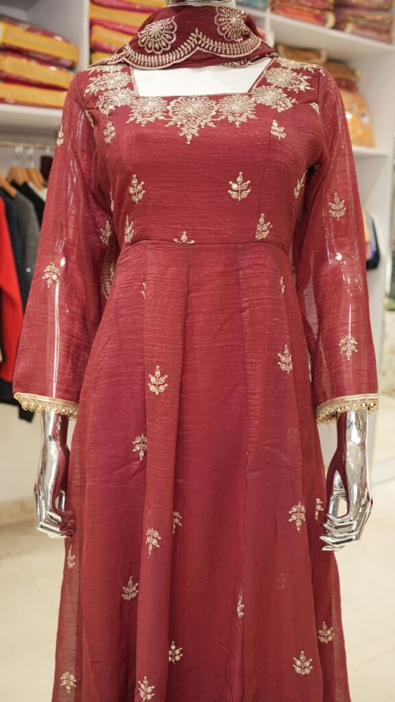 Embroidered Anarkali Suit Set – Festive Designer Wear