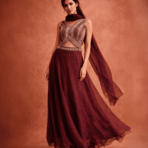 Georgette Lehenga – Elegant Flowy Ethnic Ensemble