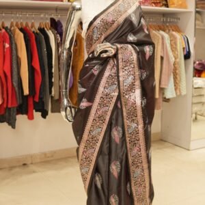Arab Ki Rani Designer Leaf Pattern Saree – RKanika