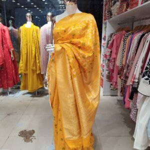 Kolkata Hand Work Cotton Silk Saree – RKanika