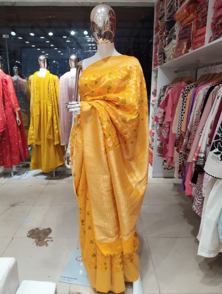 Kolkata Hand Work Cotton Silk Saree – RKanika