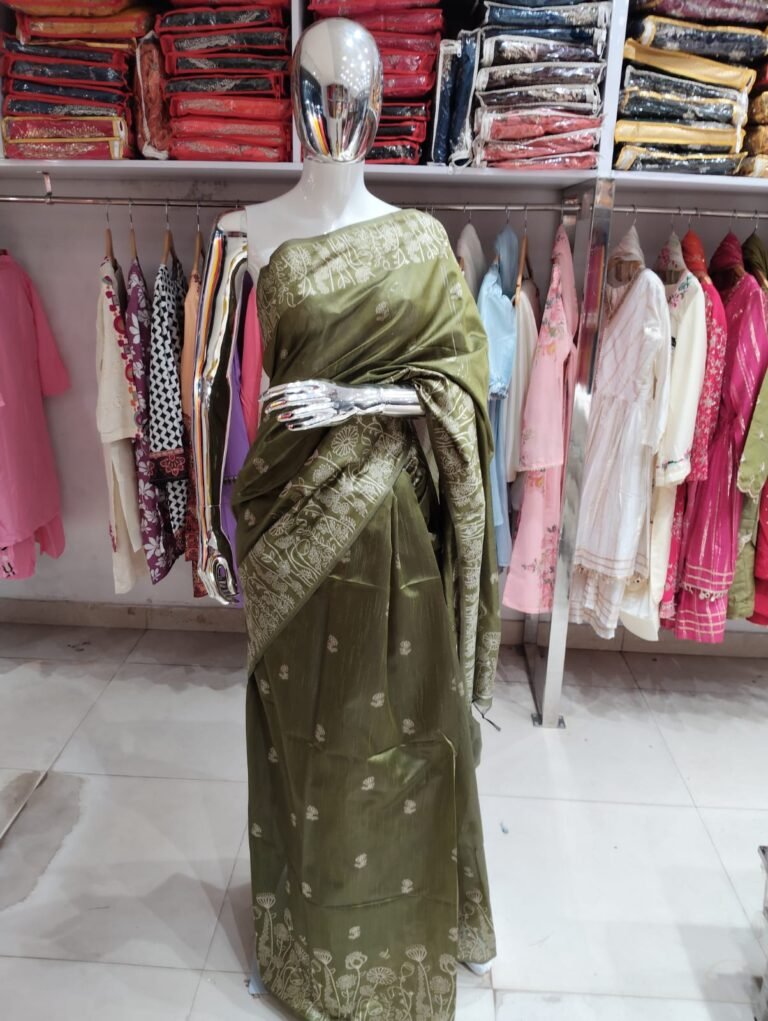 Kolkata Hand Work Matka Silk Saree – RKanika